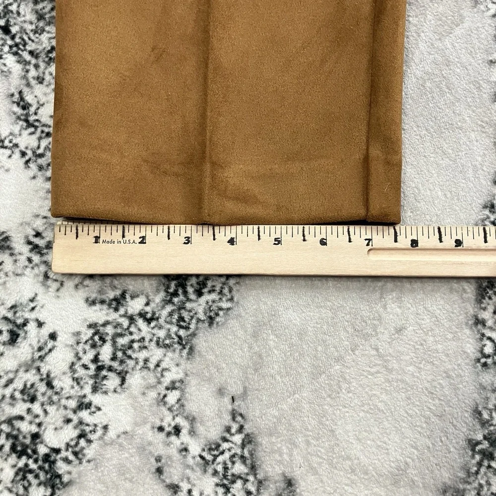Ann Taylor The Easy Ankle Pants Womens Size XL Brown‎ Faux Suede High Rise NWT